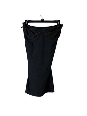 Naomi Nicole Firm Shapewear Strapless Bra Slip Black 36D FirmControl